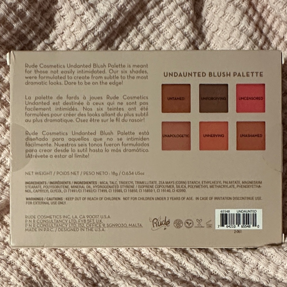 RUDE Undaunted Blush Palette - Picture 4 of 4